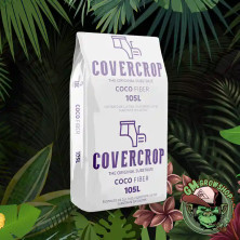 Foto de saco blanco de Covercrop Coco 105 litros sobre fondo selva