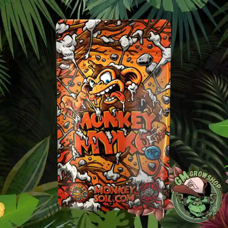 Bolsa blanca con logo naranja 100g de Monkey Miko Pro de Monkey Soil
