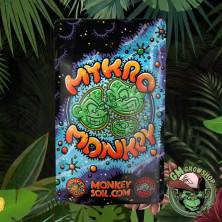 Bolsa blanca con logo naranja 100g de Mykro Monkey de Monkey Soil