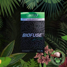 Envase negro y verde 40g de Biofuse de grotek
