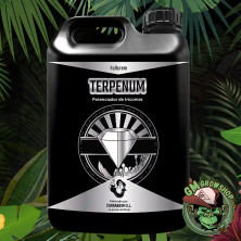 Botella negra con etiqueta blanca y negra 5l de Terpenum Fullcrem de Cannaboom