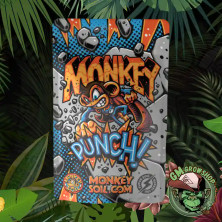 Bolsa azul con logo naranja 30g de Monkey Punch de Monkey Soil