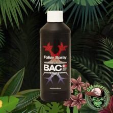 Foto botella negra con etiqueta negra 500ml de Foliar Spray de Bac