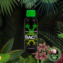 Foto de botella negra con etiqueta verde 250ml de Organic PK Booster de Bac