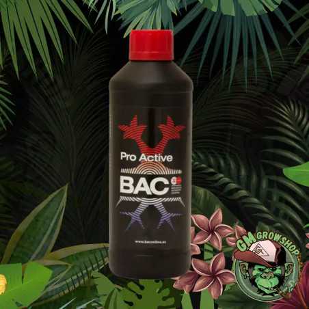 Foto de botella negra con etiqueta negra y roja 500ml de Pro Active de Bac