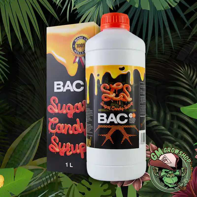 Foto de botella blanca con etiqueta negra 1l de Sugar Candy Syrup de Bac