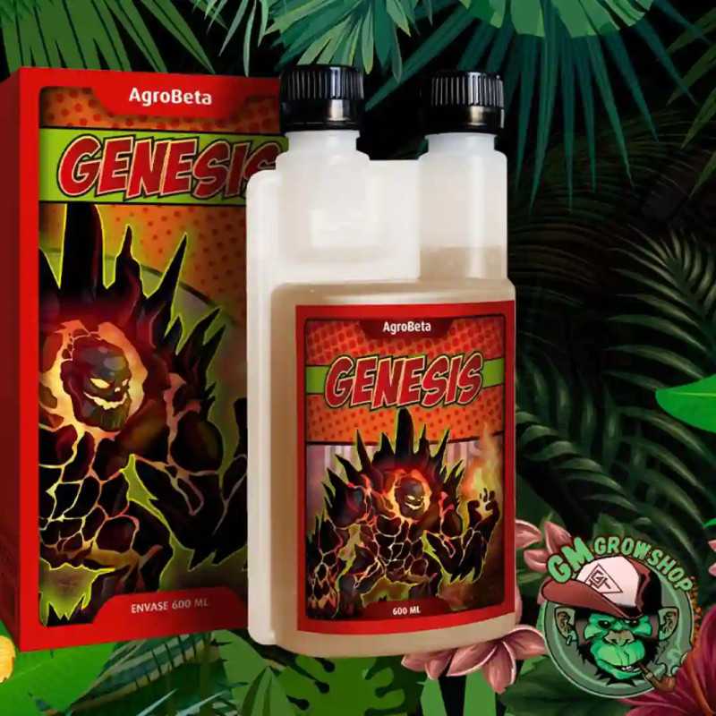 Botella blanca 600ml con etiqueta roja de Genesis de Agrobeta