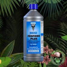 Botella gris 1l con etiqueta azul de hesi Fósforo Plus