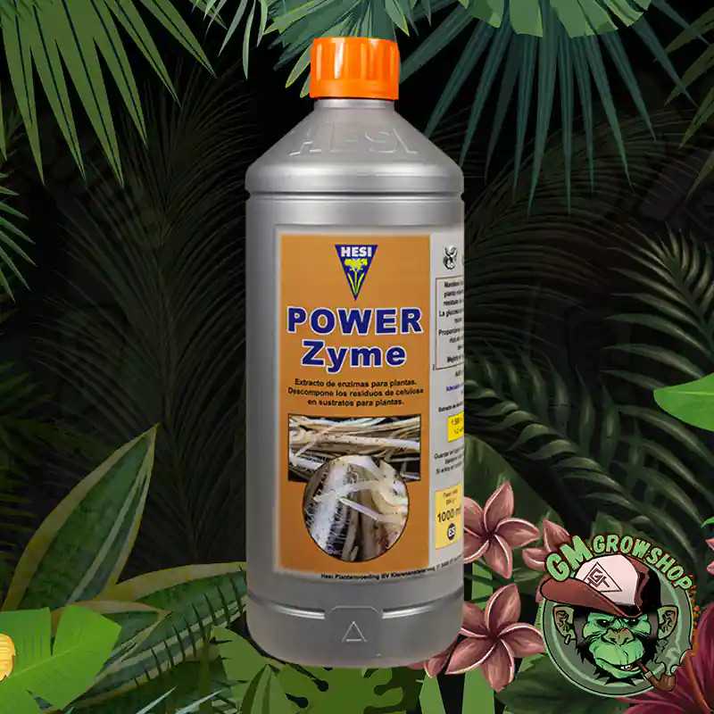 Foto botella gris 1l con etiqueta naranja de hesi power zyme
