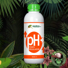 Botella blanca 1l con etiqueta naranja de Fosforegulador PH Up de Agrobeta