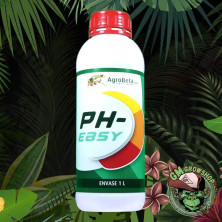 Botella blanca 1l con etiqueta verde de pH- Easy de Agrobeta