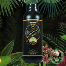 Botella negra 1l con etiqueta naranja de Carbohydrate de agrobeta