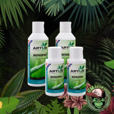 foto todos los envases blancos con etiqueta verde de Nutrispray