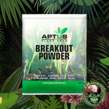Foto de paquete blanco y verde de Breakout Powder
