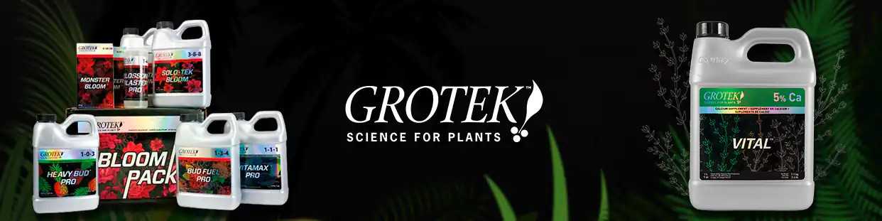 Grotek, fertilizantes profesionales para cultivo de cannabis
